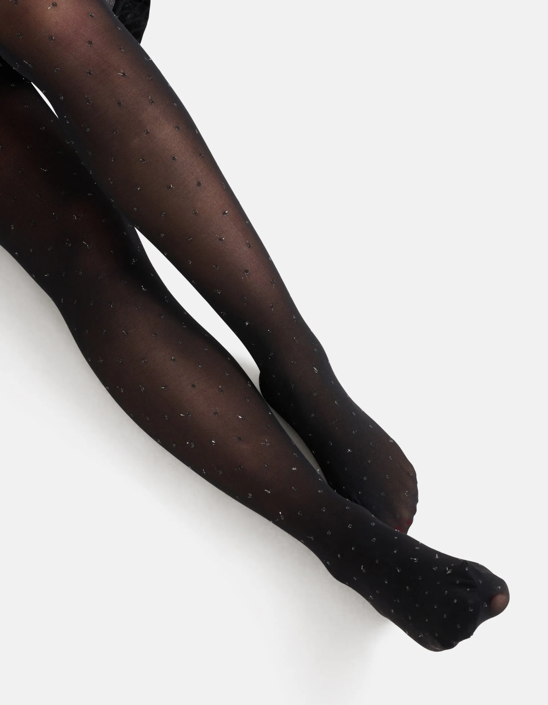 Shoeby Lurex Dot Panty 40 Denier<DAMES Panty's