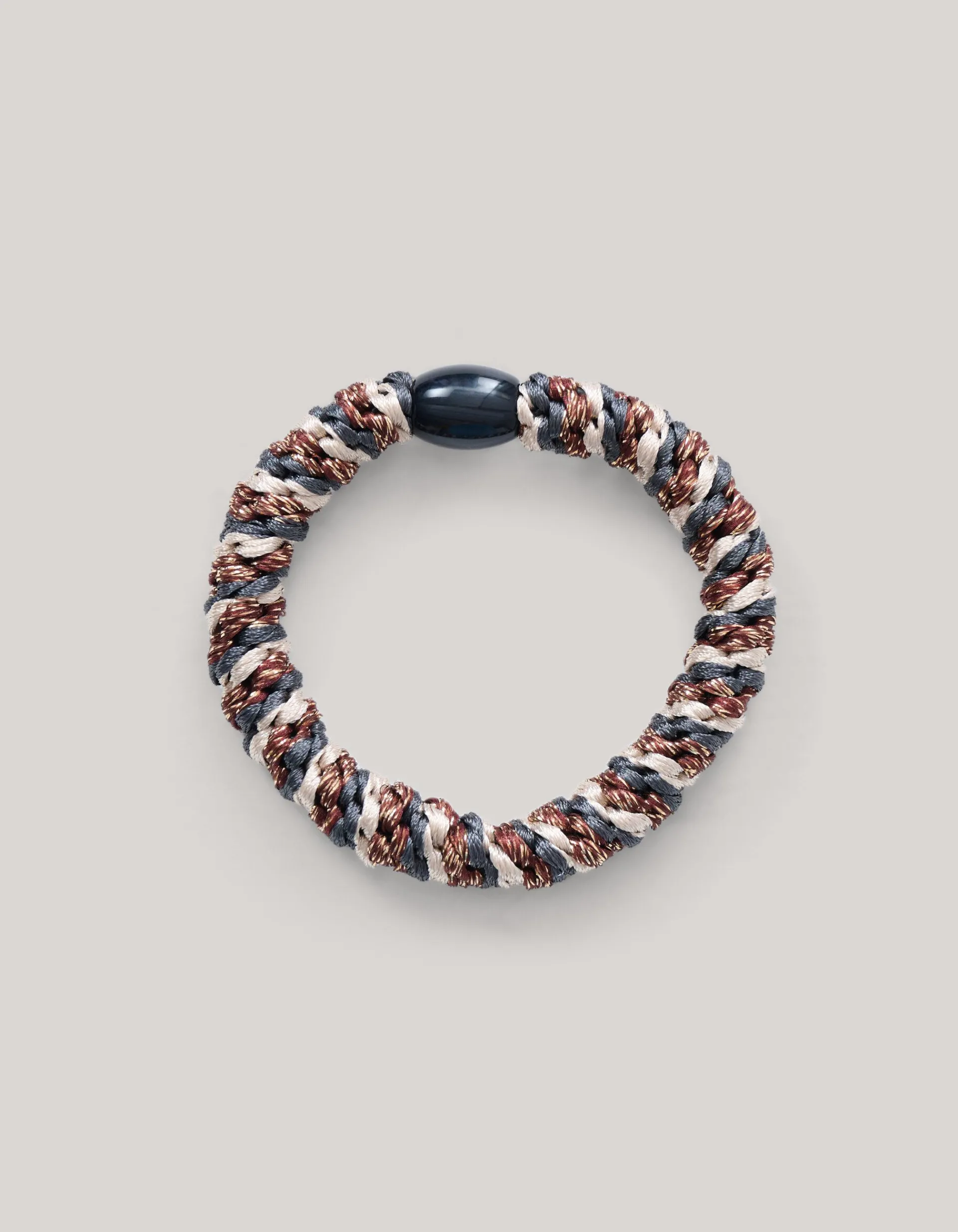 Shoeby Lurex Haarelastiek Donkerbruin<DAMES Haaraccessoires