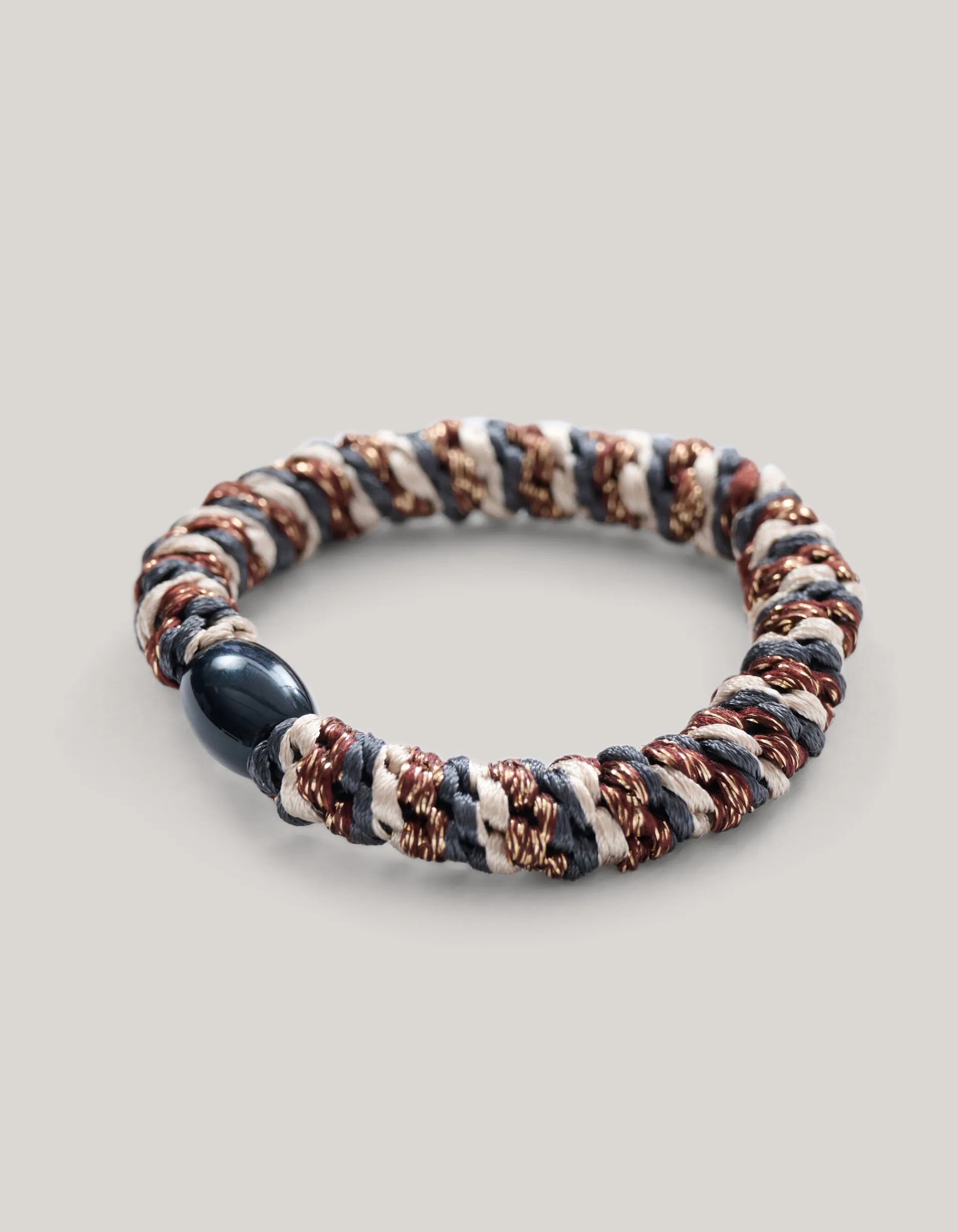 Shoeby Lurex Haarelastiek Donkerbruin<DAMES Haaraccessoires