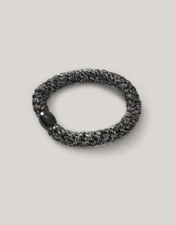 Shoeby Lurex Haarelastiek Donkergrijs<DAMES Haaraccessoires