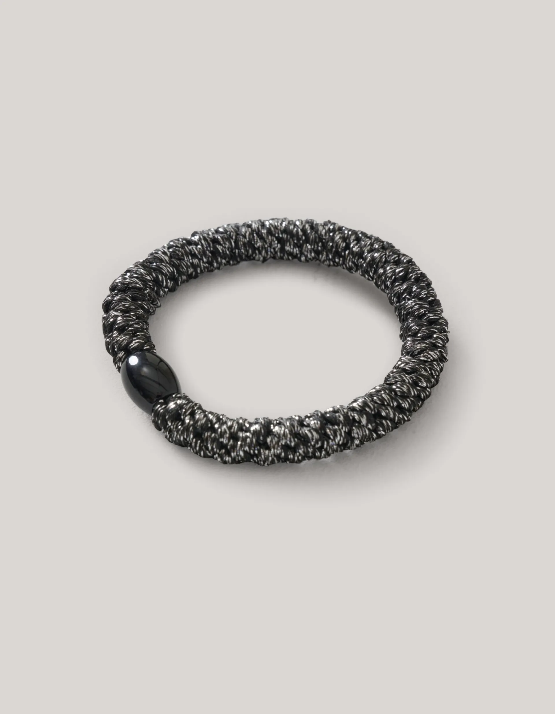 Shoeby Lurex Haarelastiek Donkergrijs<DAMES Haaraccessoires