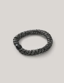 Shoeby Lurex Haarelastiek Donkergrijs<DAMES Haaraccessoires