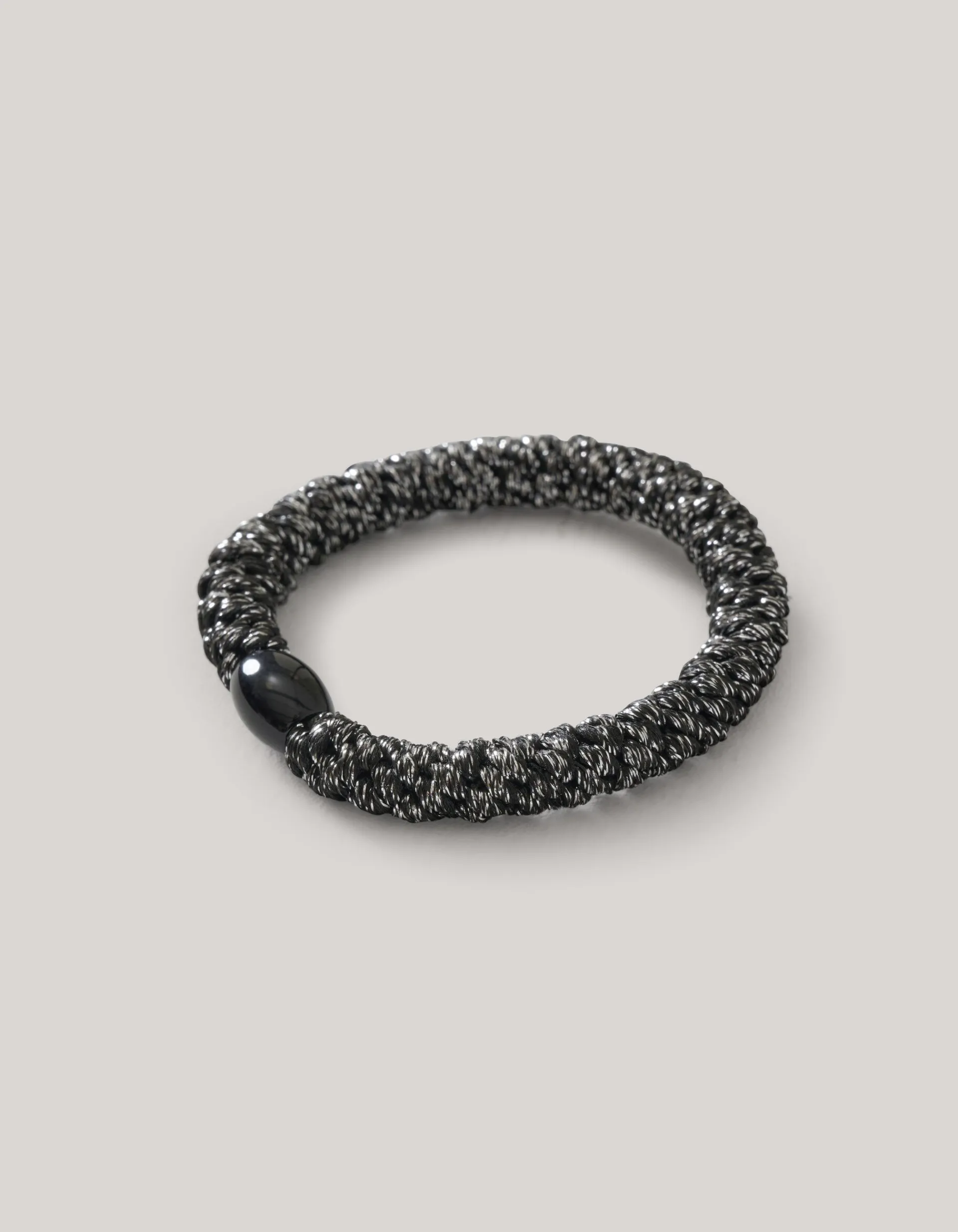 Shoeby Lurex Haarelastiek Donkergrijs<DAMES Haaraccessoires