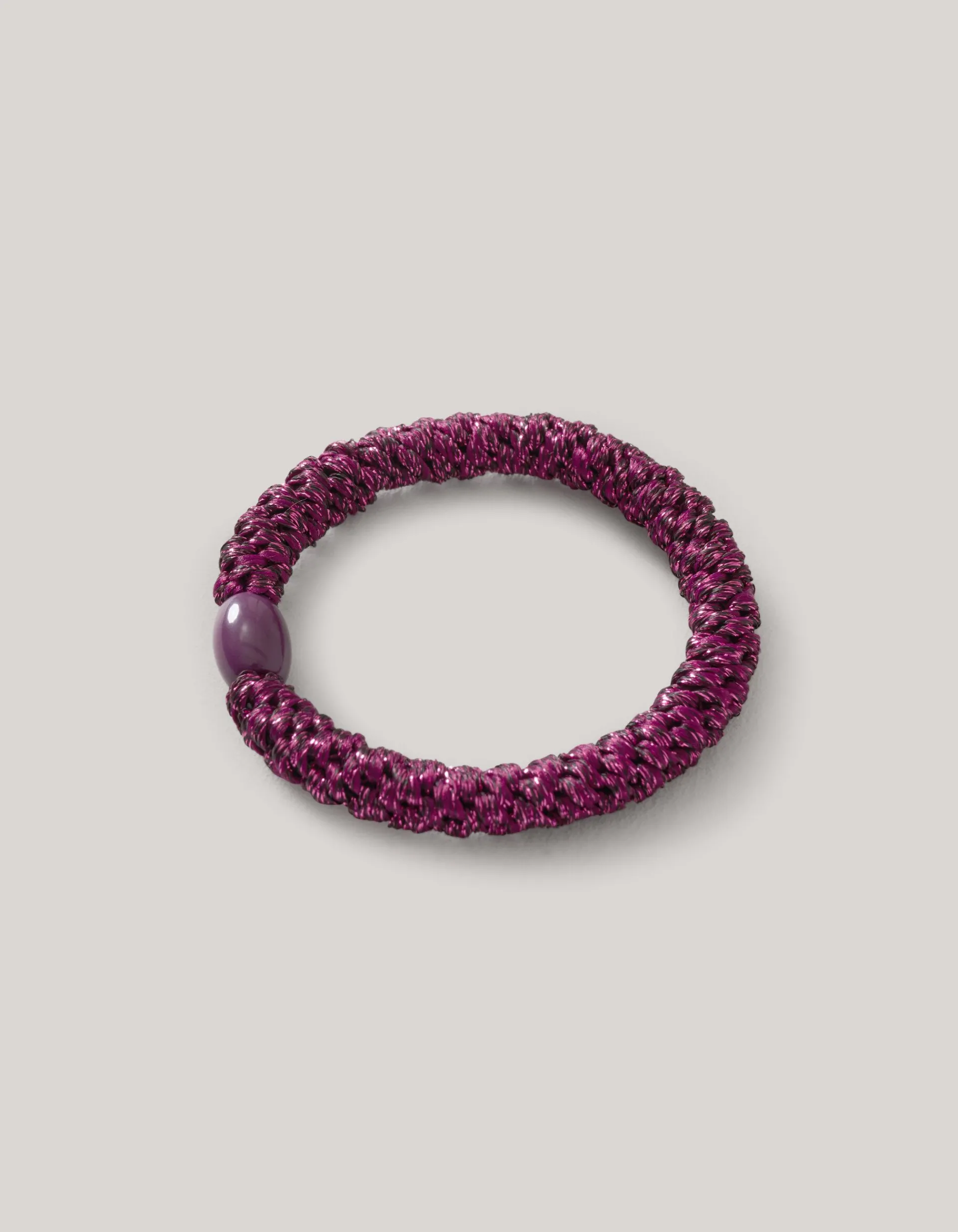 Shoeby Lurex Haarelastiek Paars<DAMES Haaraccessoires