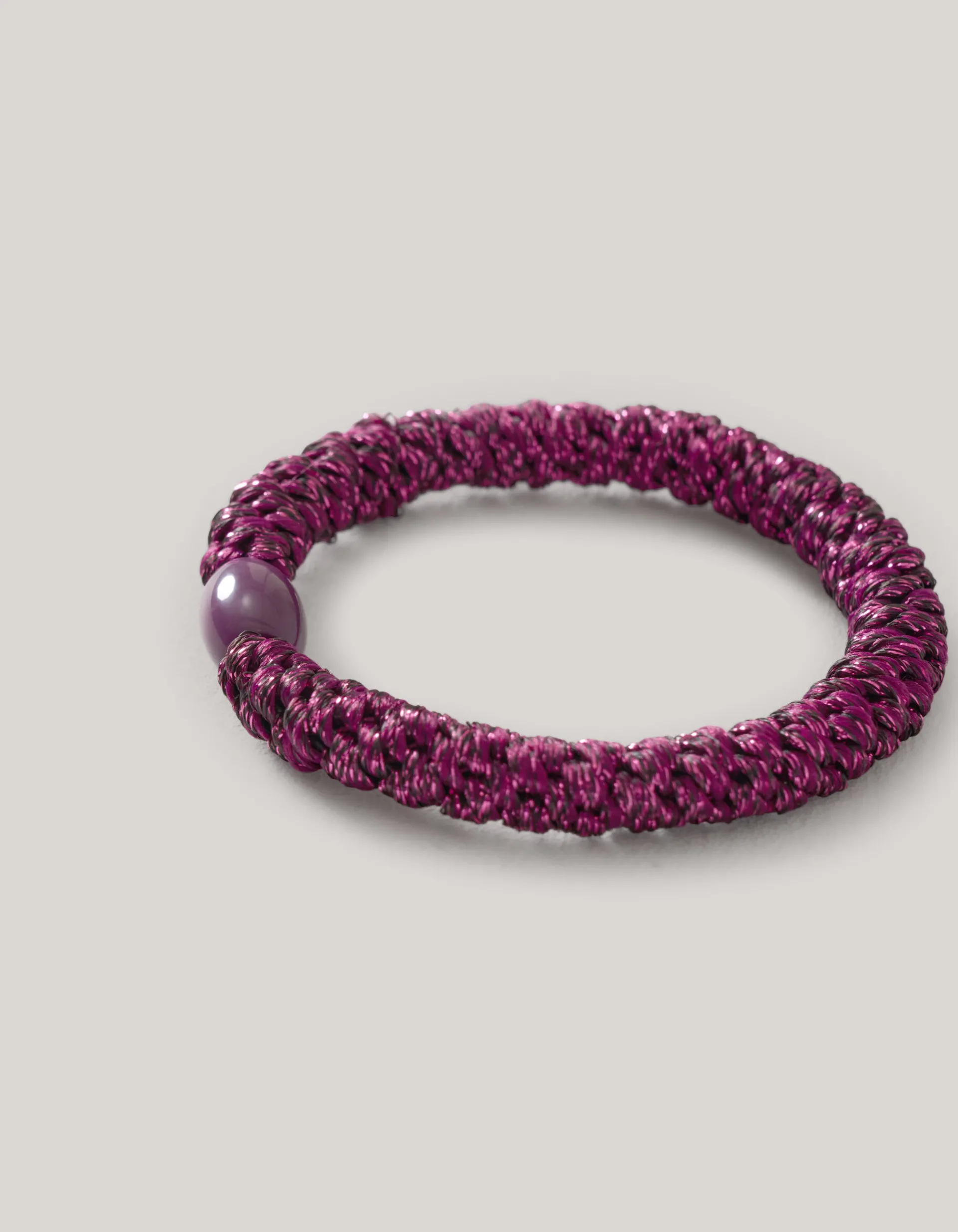 Shoeby Lurex Haarelastiek Paars<DAMES Haaraccessoires