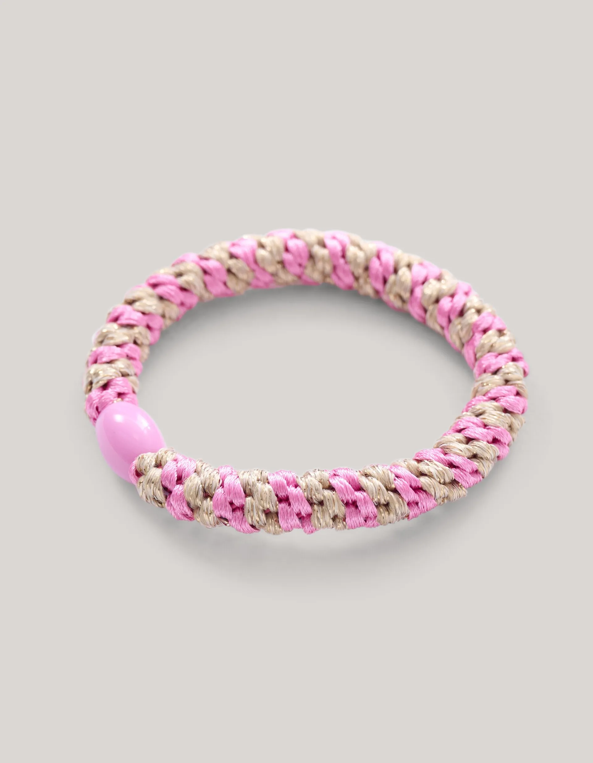Shoeby Lurex Haarelastiek Roze<DAMES Haaraccessoires