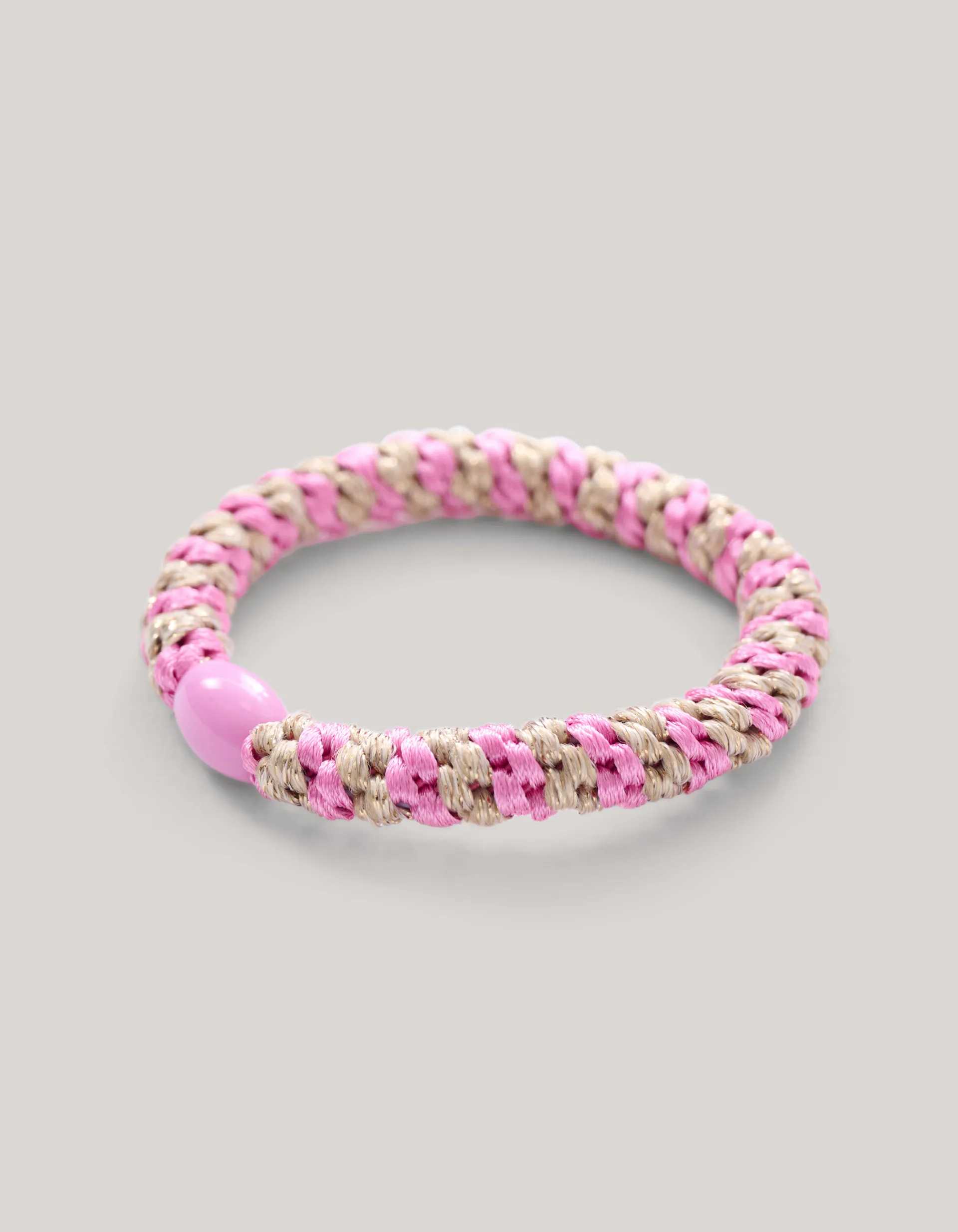 Shoeby Lurex Haarelastiek Roze<DAMES Haaraccessoires