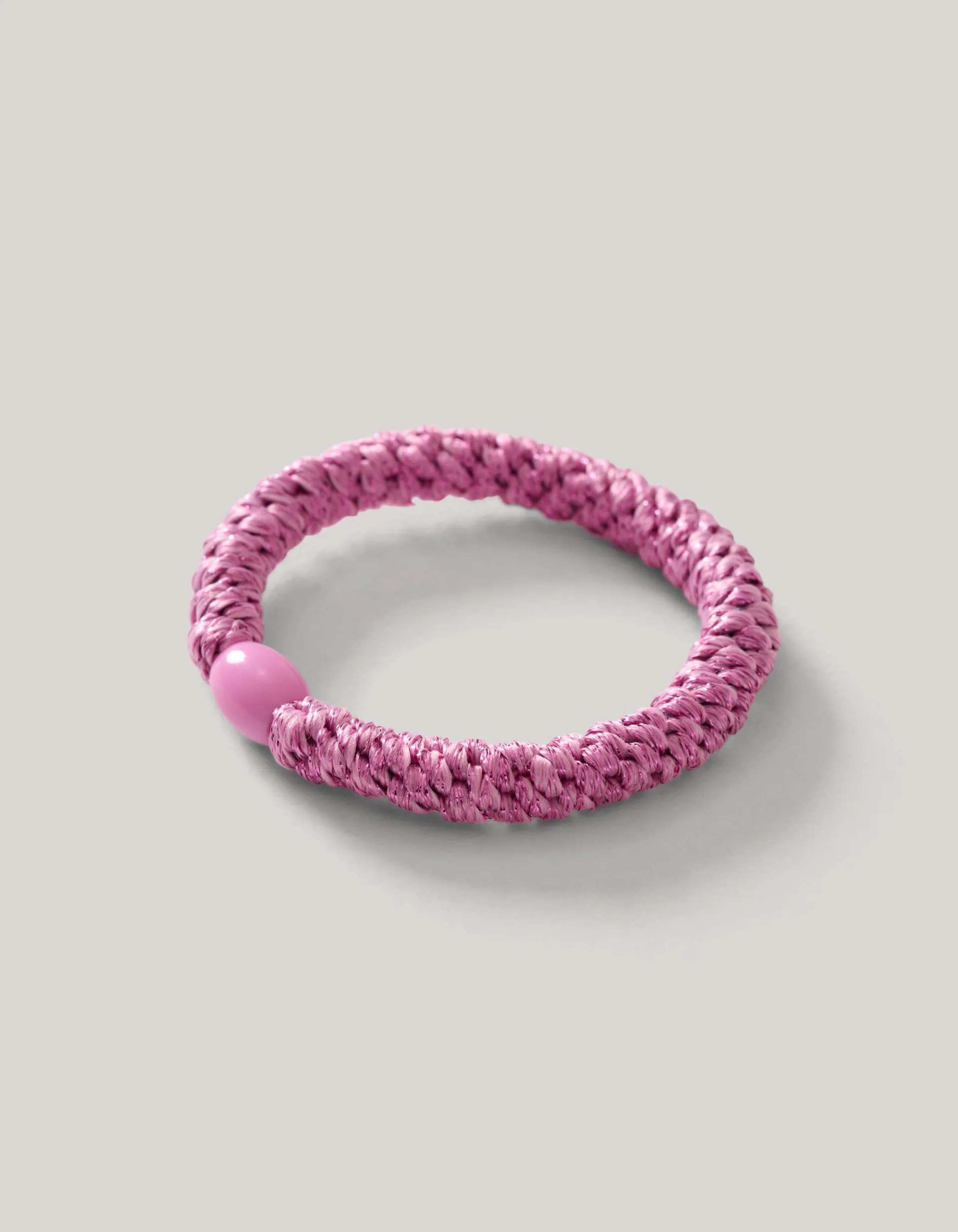 Shoeby Lurex Haarelastiek Roze<DAMES Haaraccessoires
