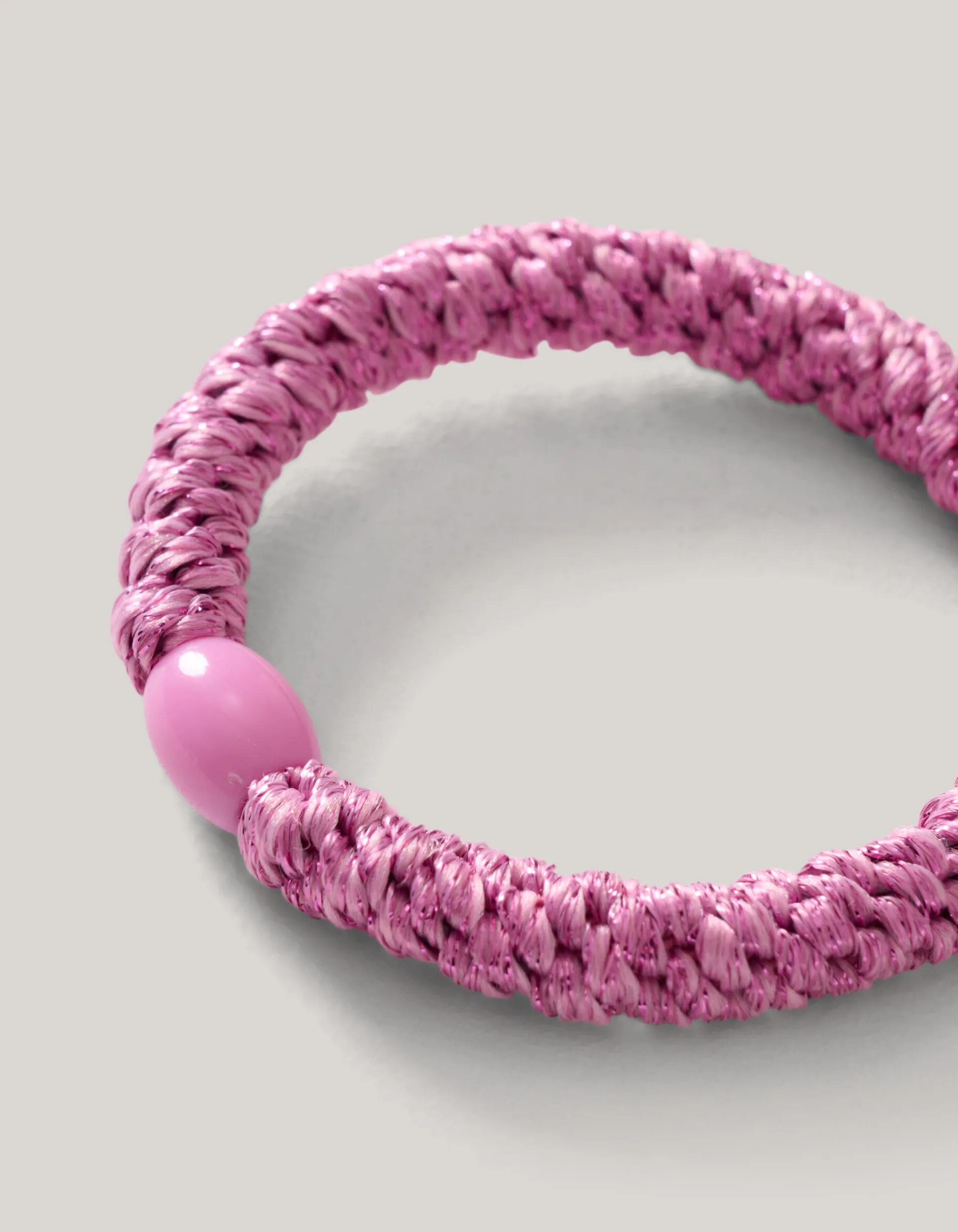 Shoeby Lurex Haarelastiek Roze<DAMES Haaraccessoires