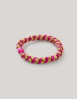 Shoeby Lurex Haarelastiek Roze<DAMES Haaraccessoires