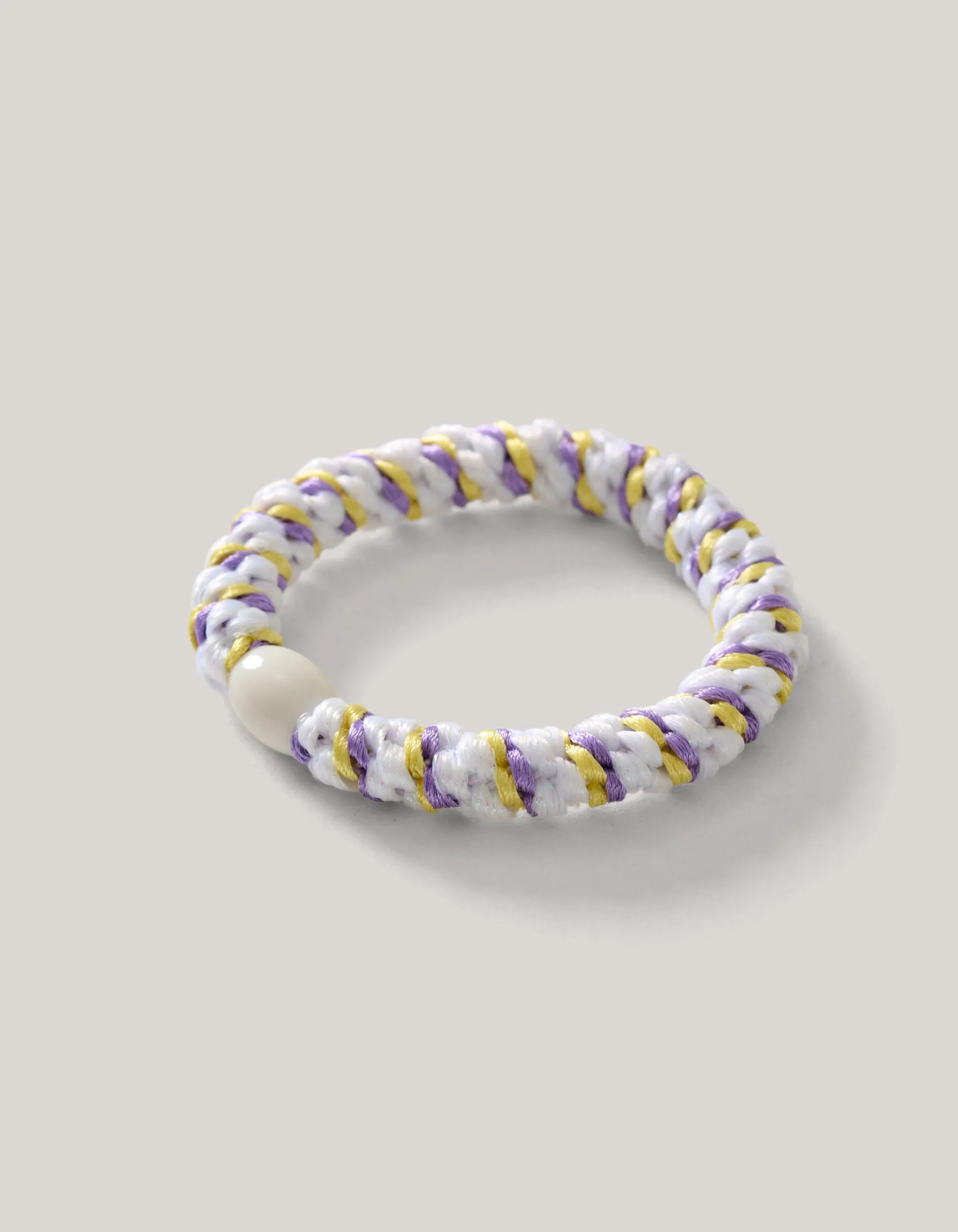 Shoeby Lurex Haarelastiek Wit<DAMES Haaraccessoires