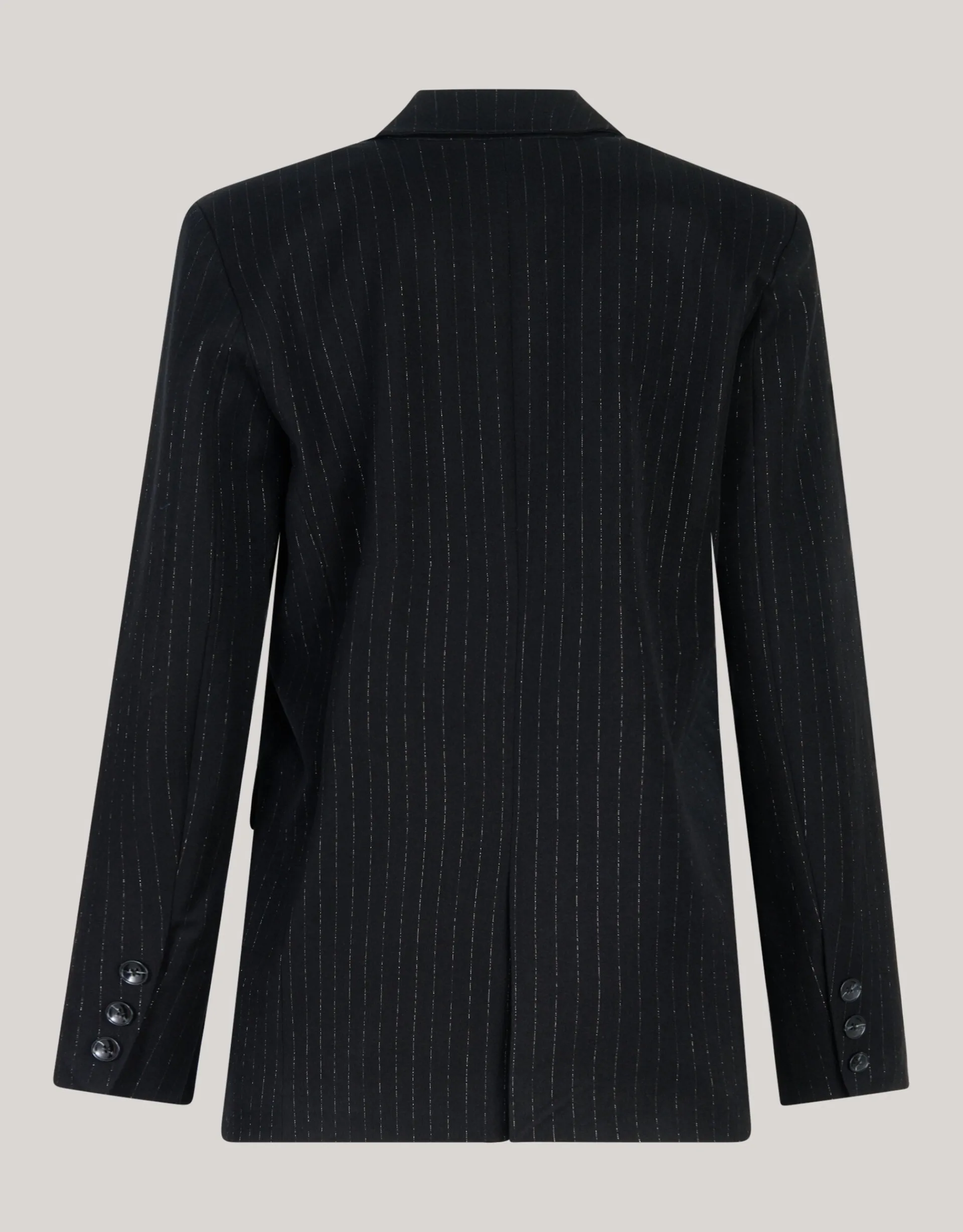 Shoeby Lurex Pinstripe Blazer Zwart By Mieke<DAMES Blazers
