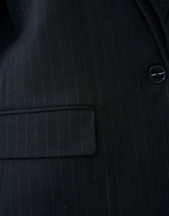 Shoeby Lurex Pinstripe Blazer Zwart By Mieke<DAMES Blazers