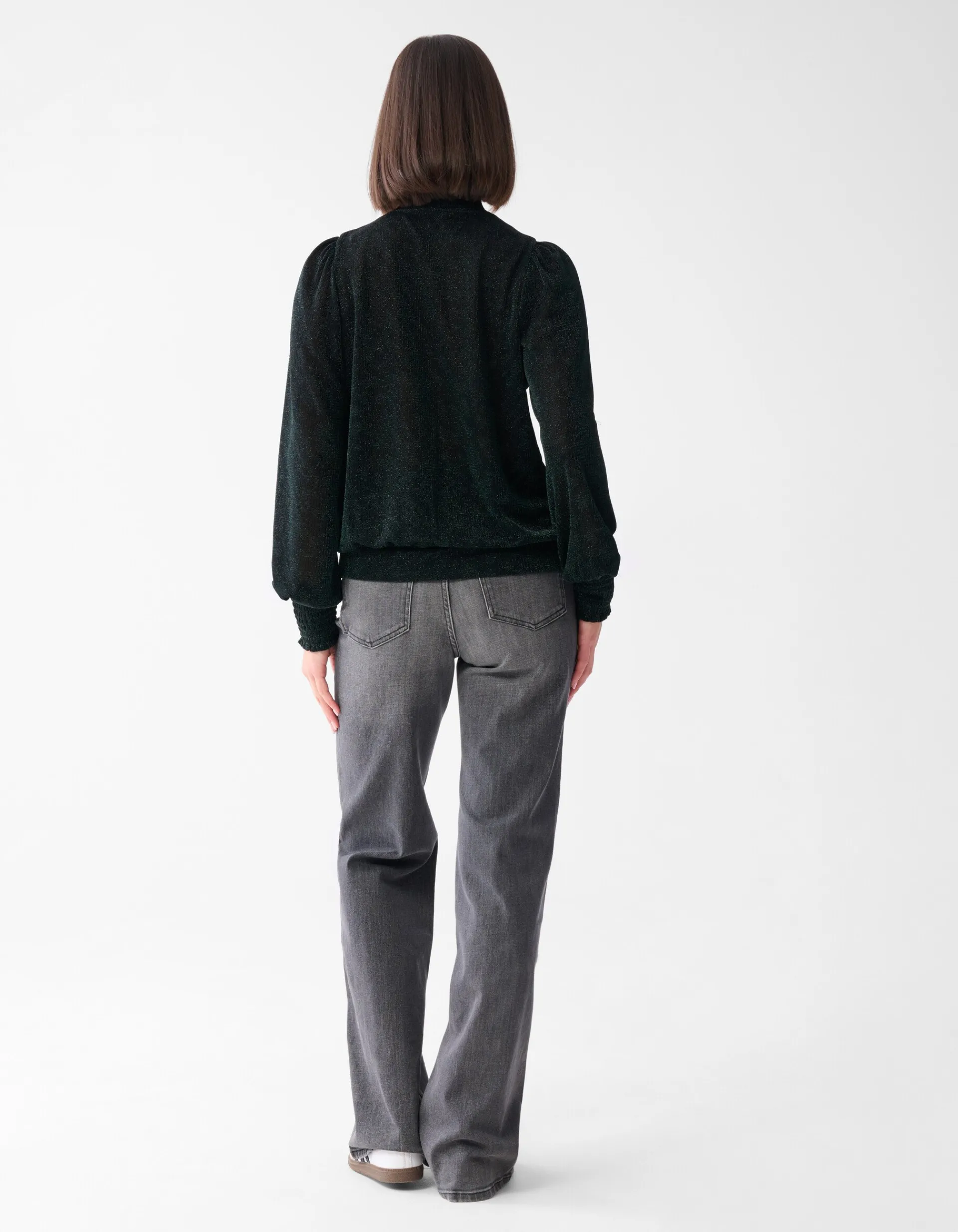 Shoeby Lurex Top Donkergroen<DAMES Tops