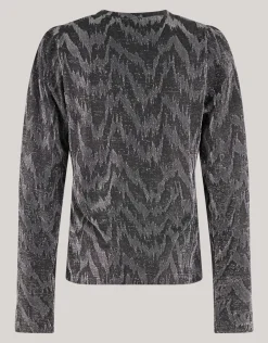 Shoeby Lurex V-hals Top Zwart<DAMES Tops