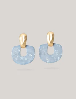 Shoeby Marble Oorbellen Lichtblauw<DAMES Sieraden
