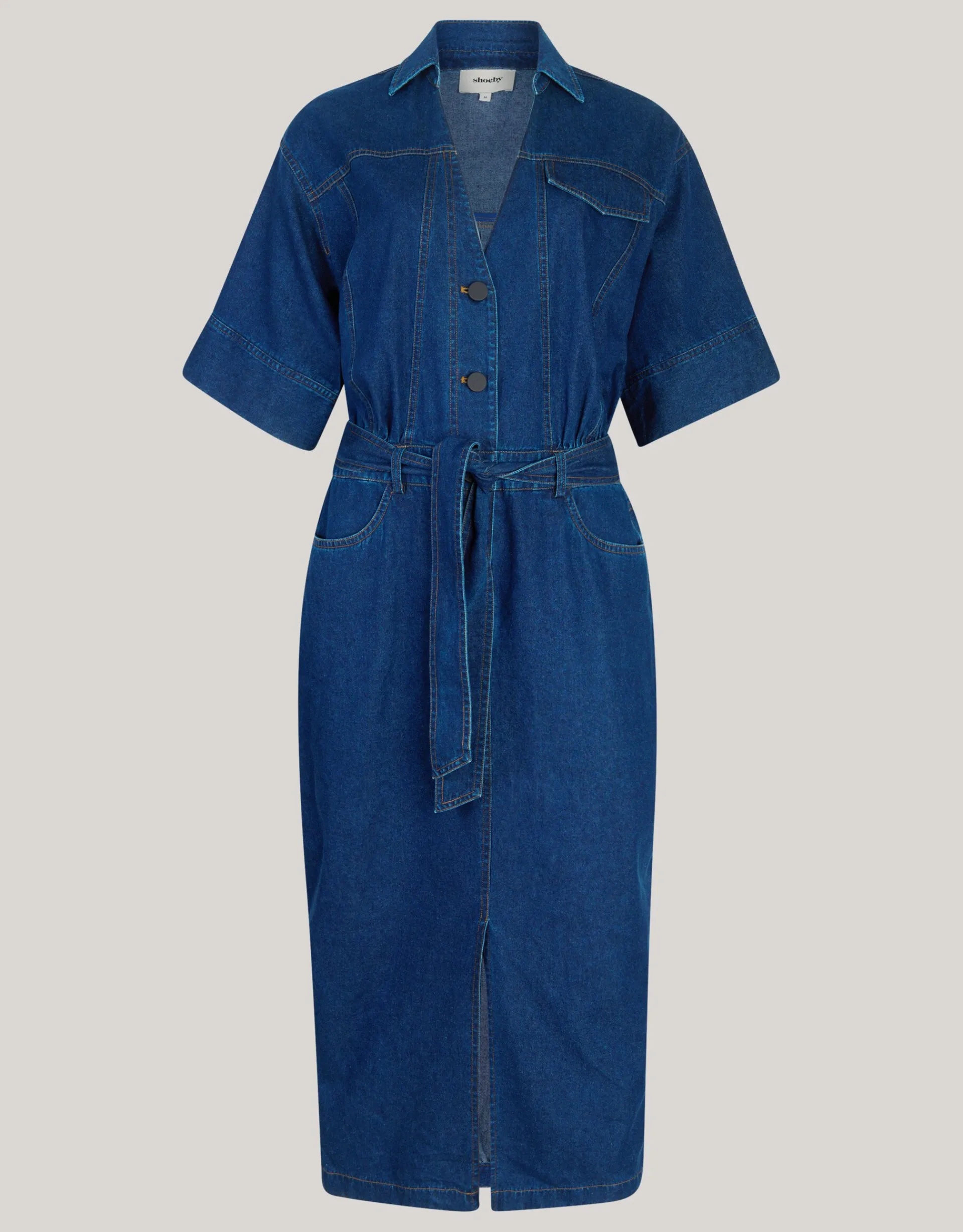 Shoeby Maxi Denim Jurk Donkerblauw By Mieke<DAMES Jurken