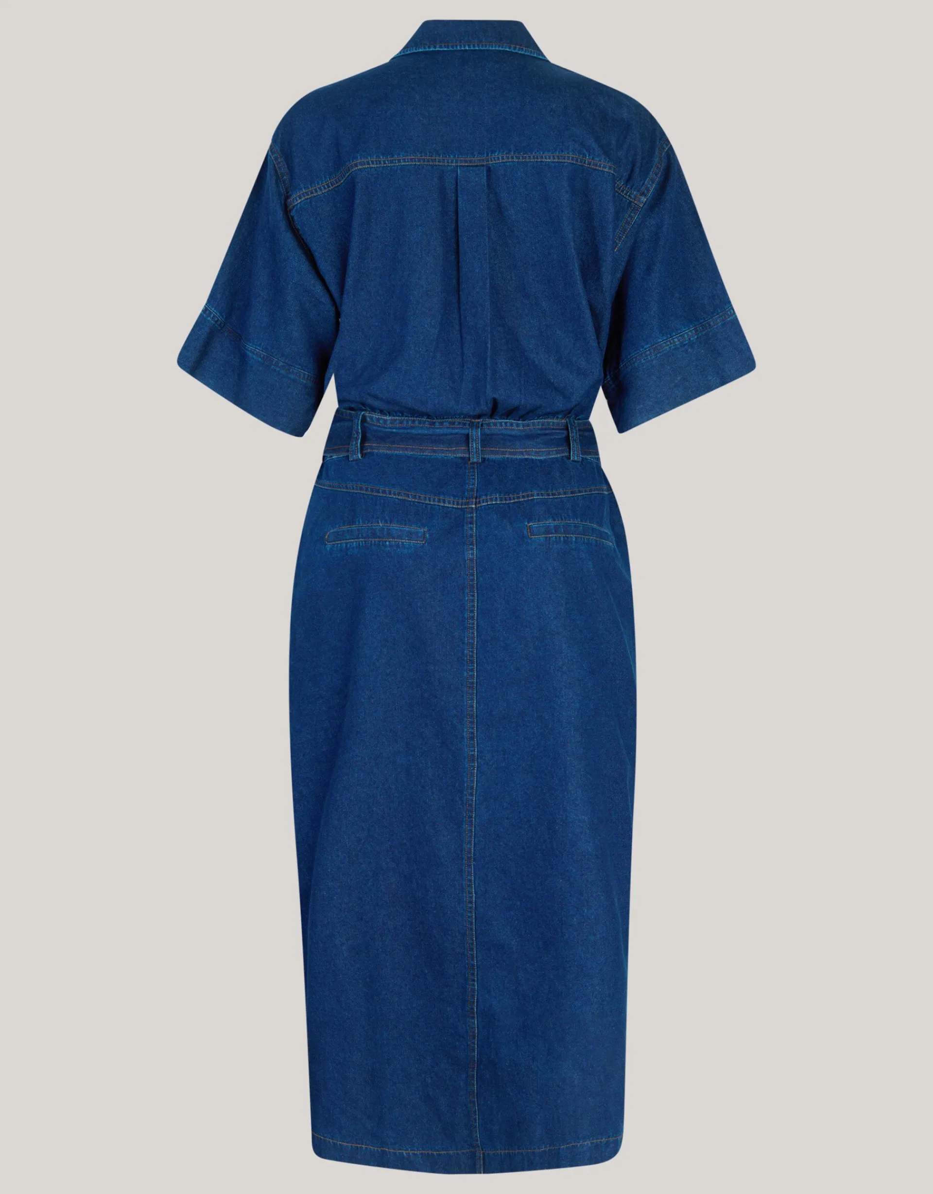 Shoeby Maxi Denim Jurk Donkerblauw By Mieke<DAMES Jurken