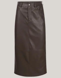 Shoeby Maxi Rok Bruin By Fred<DAMES Rokken