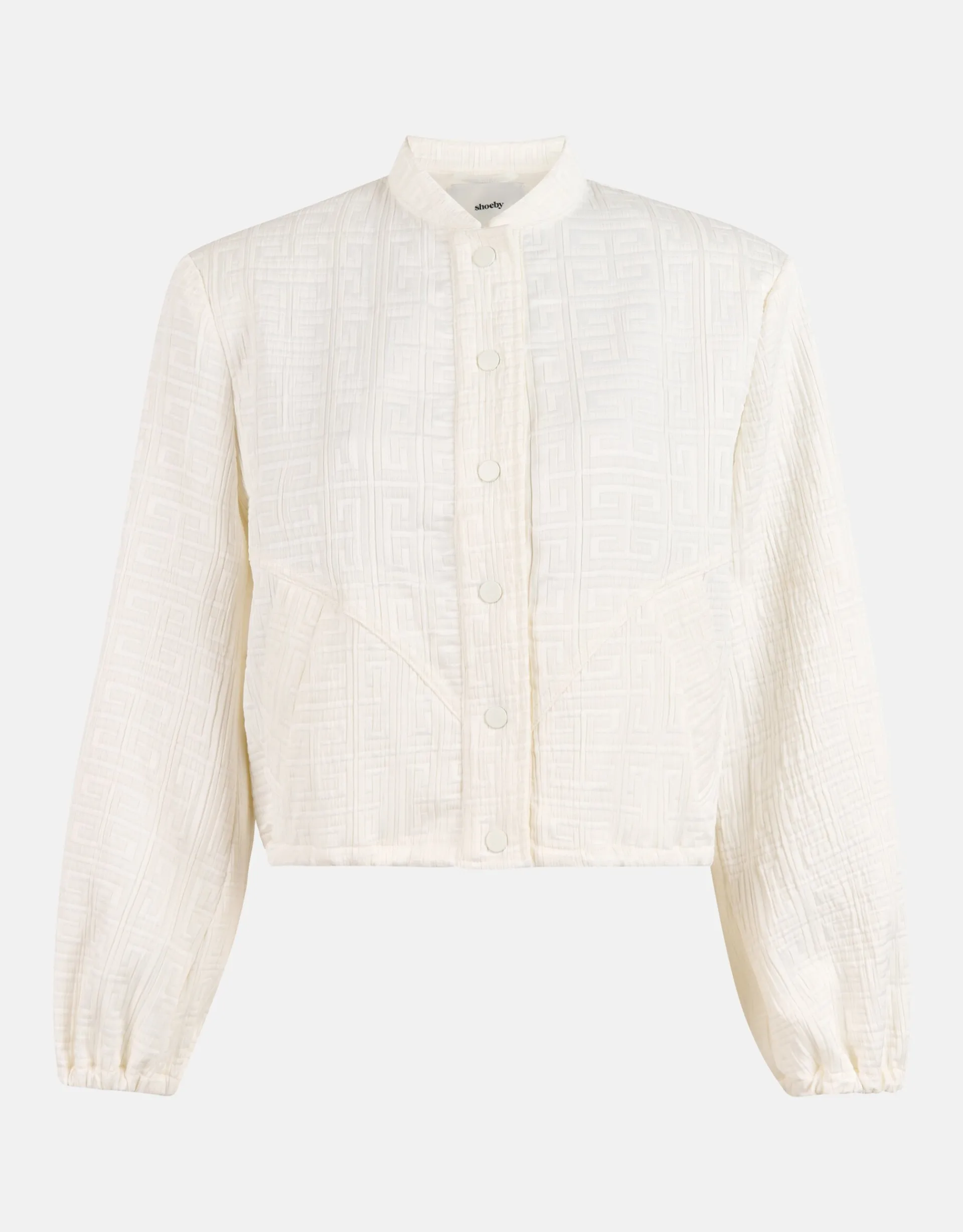 Shoeby Meander Jacquard Bomber Gebroken Wit<DAMES Jacks