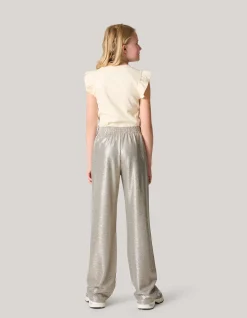 Shoeby Metallic Broek Zilver< Broeken