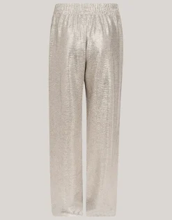 Shoeby Metallic Broek Zilver< Broeken