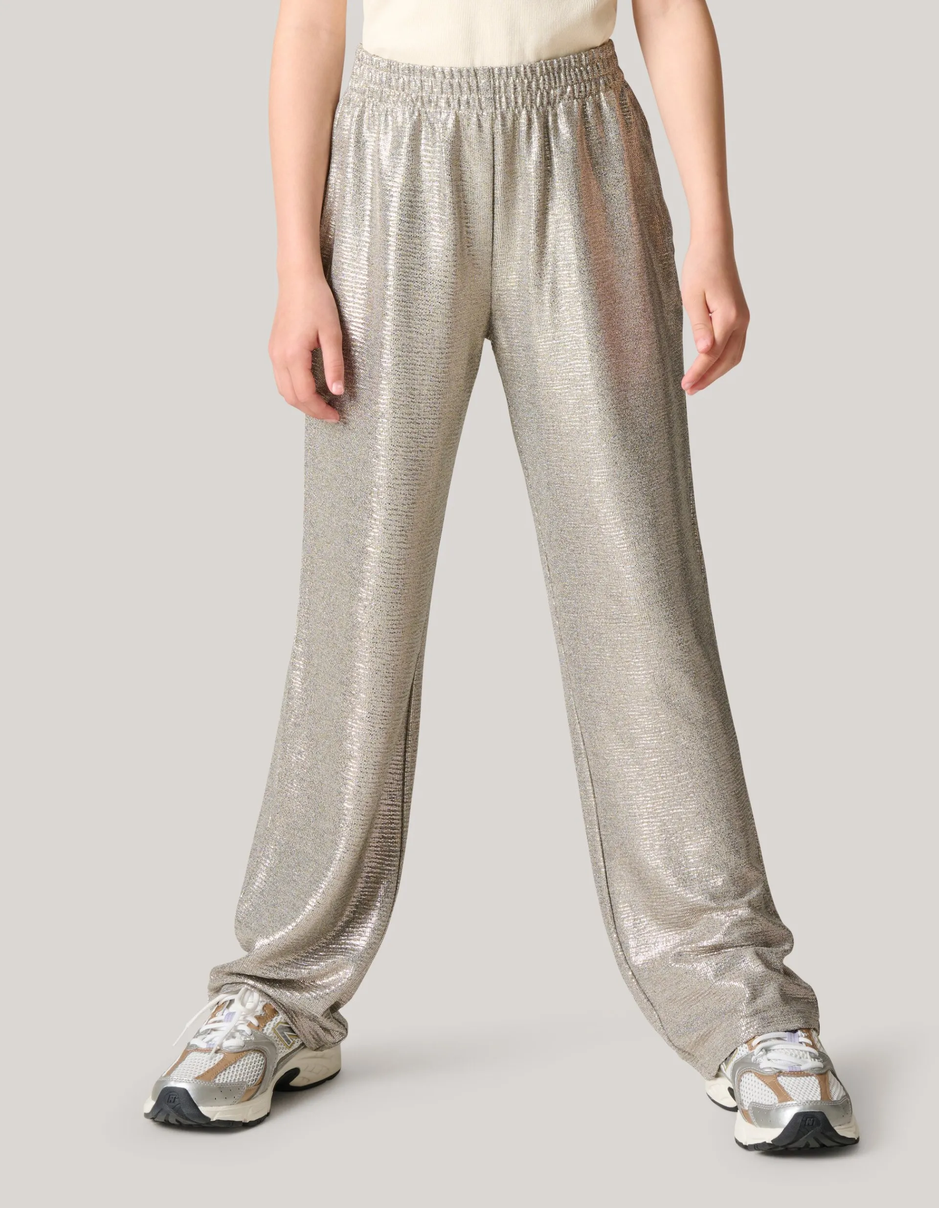 Shoeby Metallic Broek Zilver< Broeken
