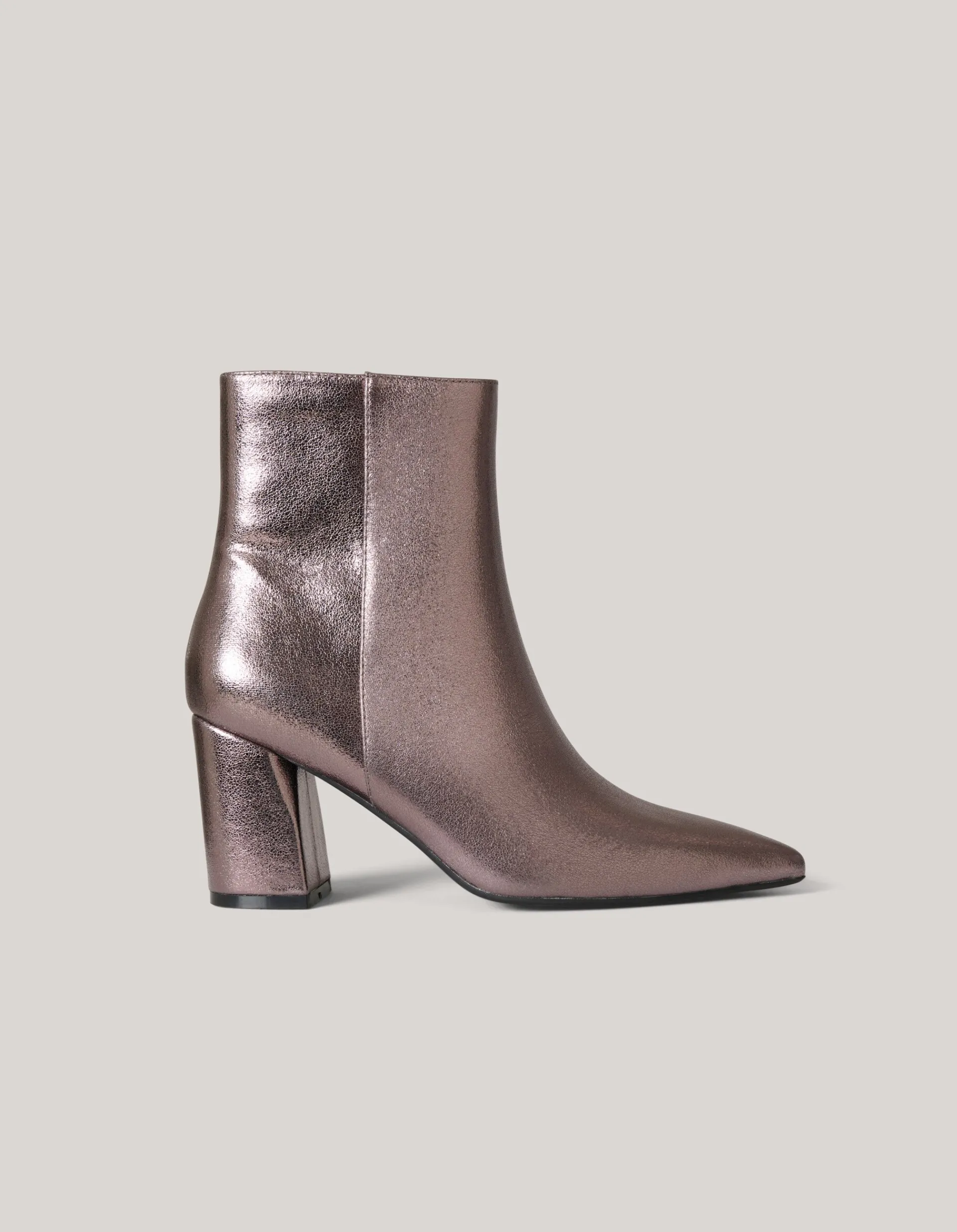 Shoeby Metallic Enkellaarzen Zilver<DAMES Laarzen