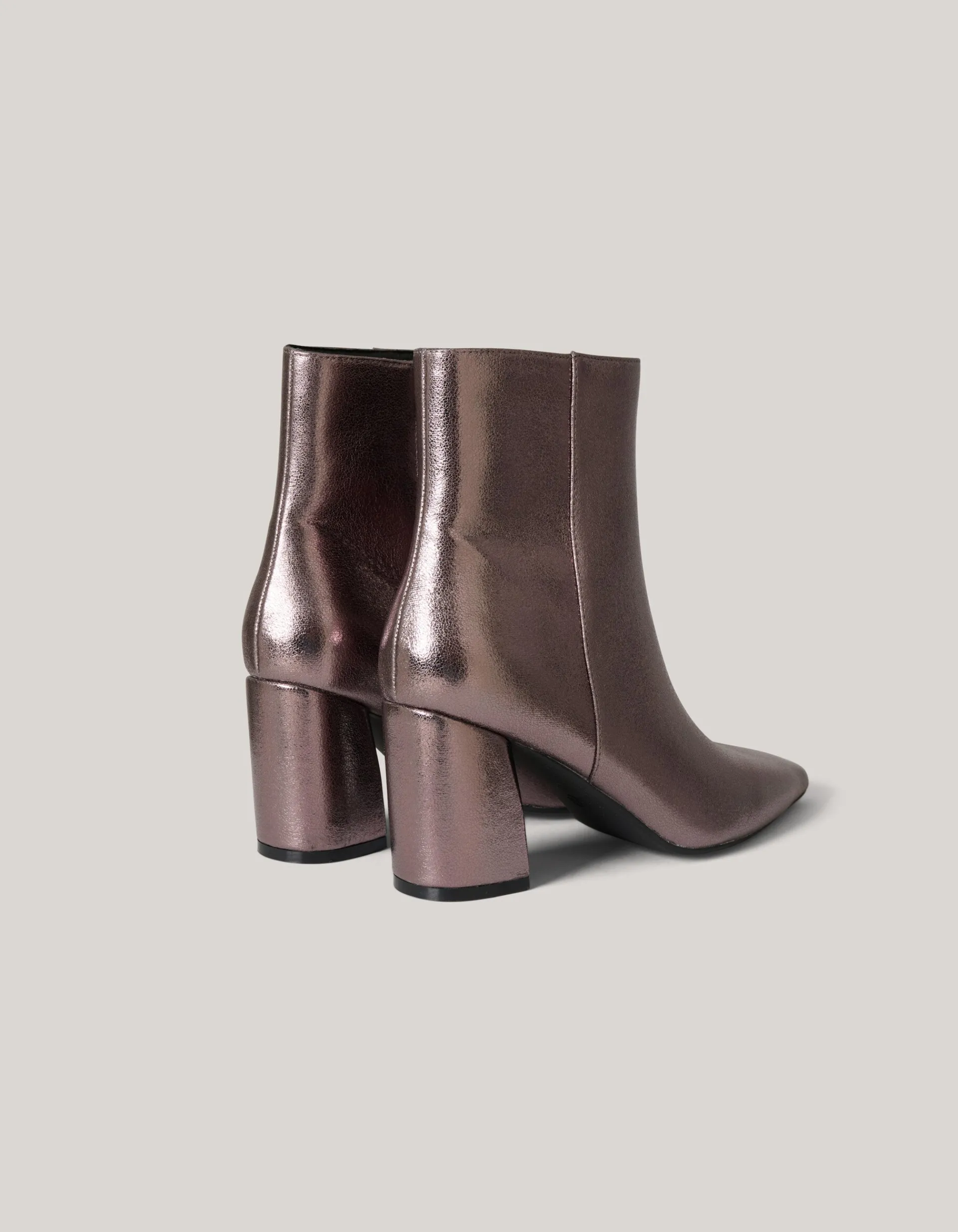 Shoeby Metallic Enkellaarzen Zilver<DAMES Laarzen