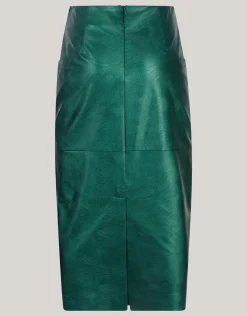 Shoeby Metallic Maxi Rok Groen By Mieke<DAMES Rokken