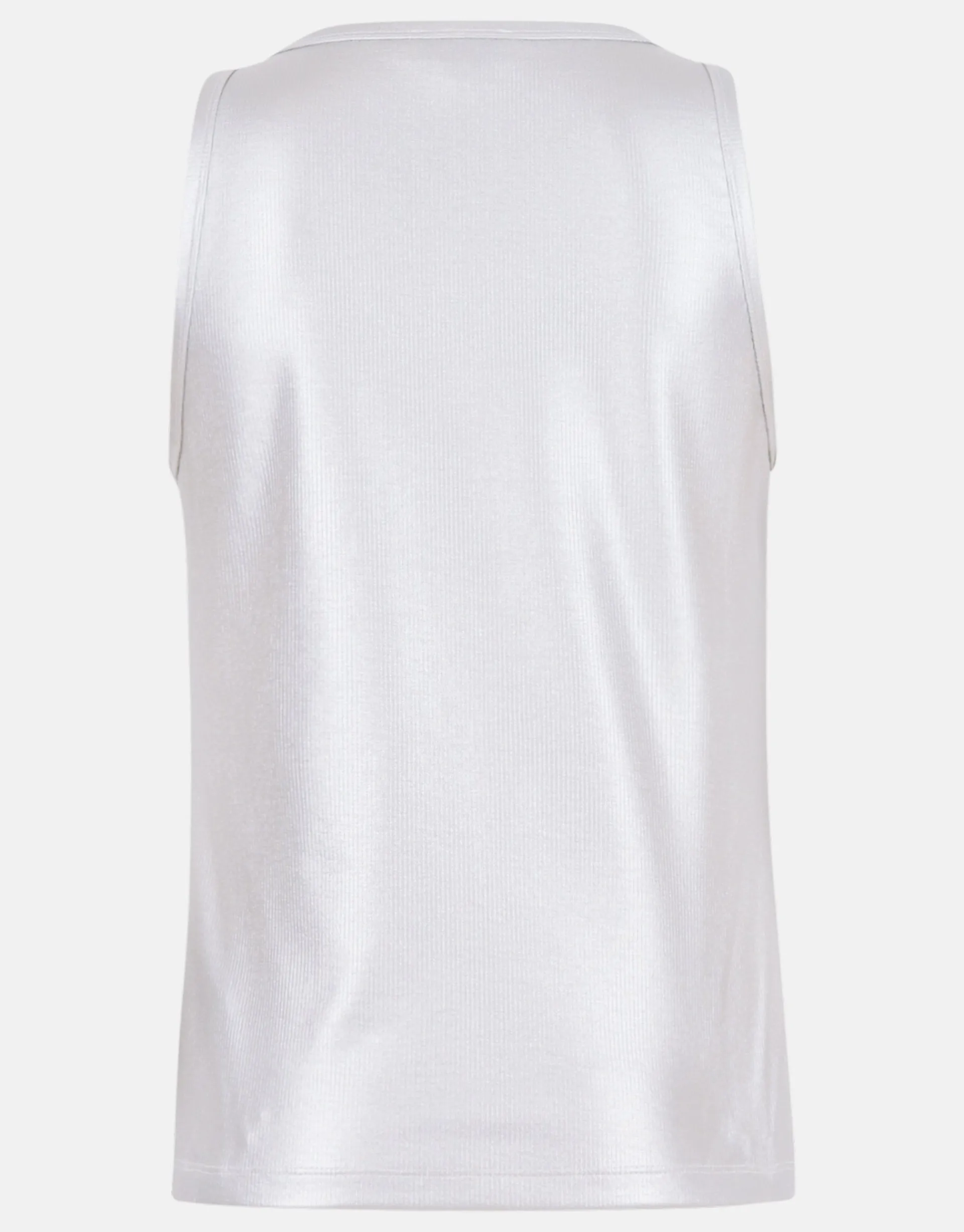 Shoeby Metallic Rib Top Zilver<DAMES Tops