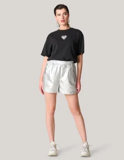 Shoeby Metallic Short Zilver<DAMES Shorts