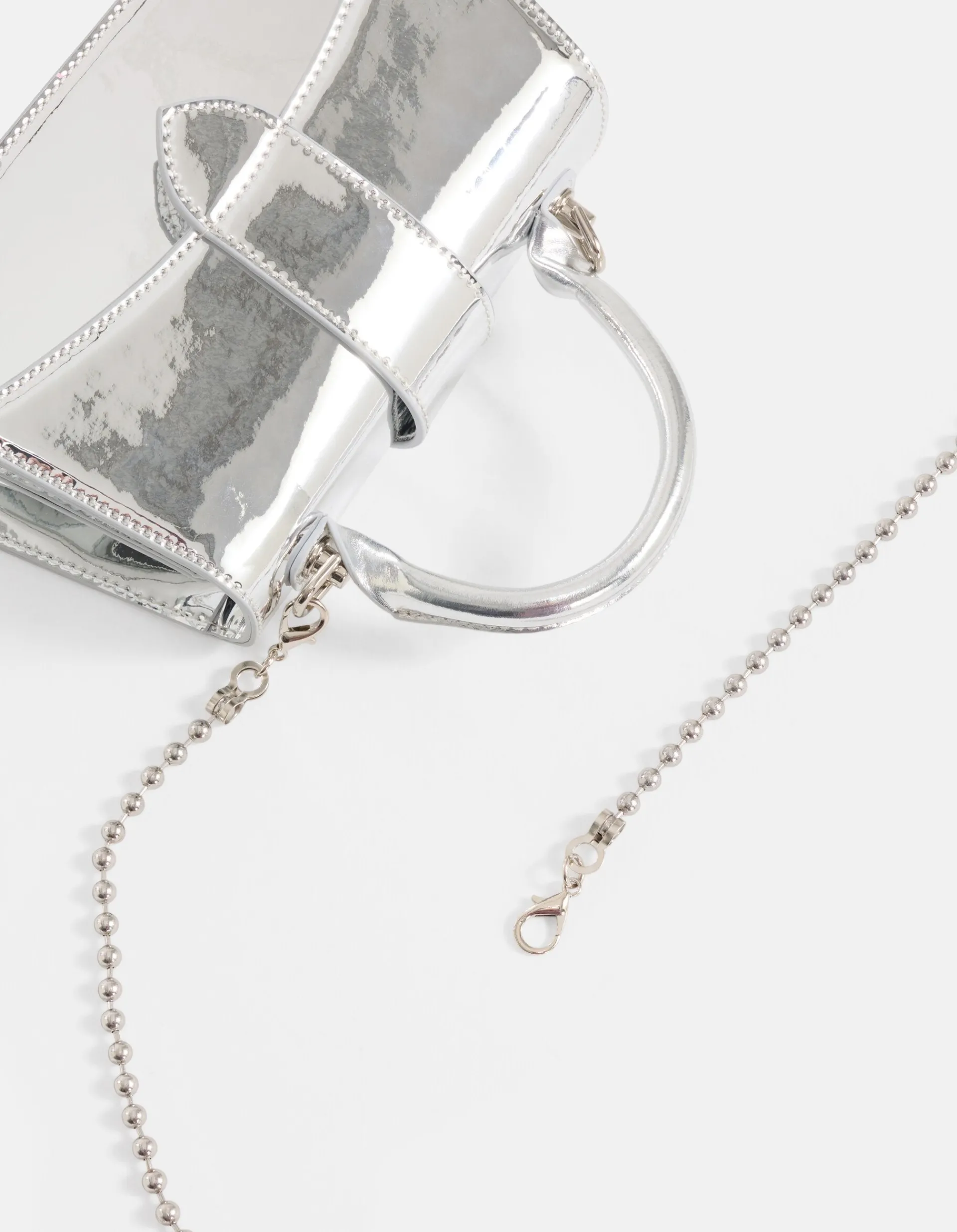 Shoeby Mirror Tas Zilver<DAMES Tassen