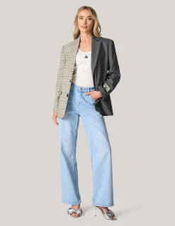 Shoeby Mixed Blazer Grijs<DAMES Blazers