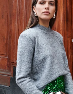 Shoeby Mohair Trui Grijs<DAMES Truien En Sweaters