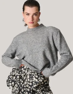 Shoeby Mohair Trui Grijs<DAMES Truien En Sweaters