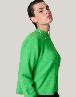 Shoeby Mohair Trui Groen<DAMES Truien En Sweaters