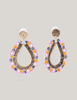 Shoeby Multi Beaded Oorbellen Paars<DAMES Sieraden