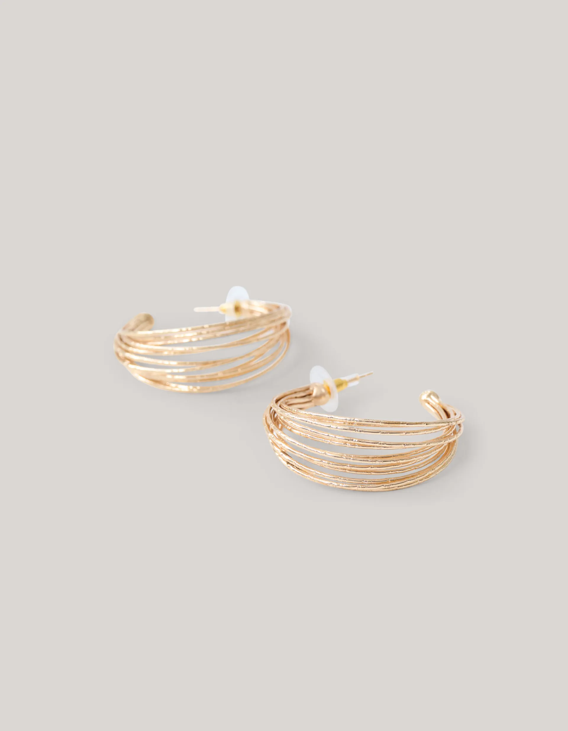 Shoeby Multi Cord Hoop Oorbellen Goud<DAMES Sieraden