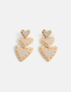 Shoeby Multi Heart oorbellen<DAMES Sieraden