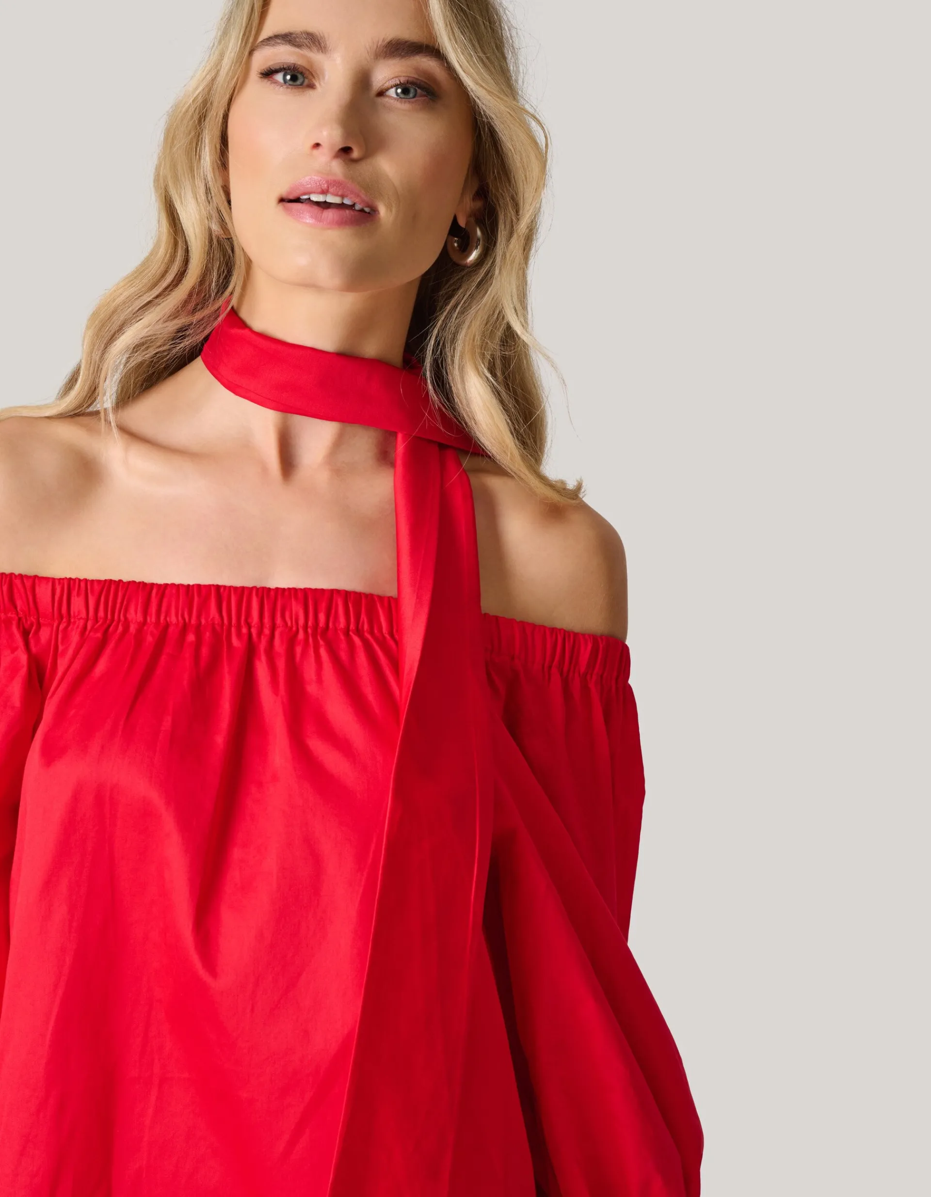 Shoeby Off Shoulder Jurk Rood<DAMES Jurken
