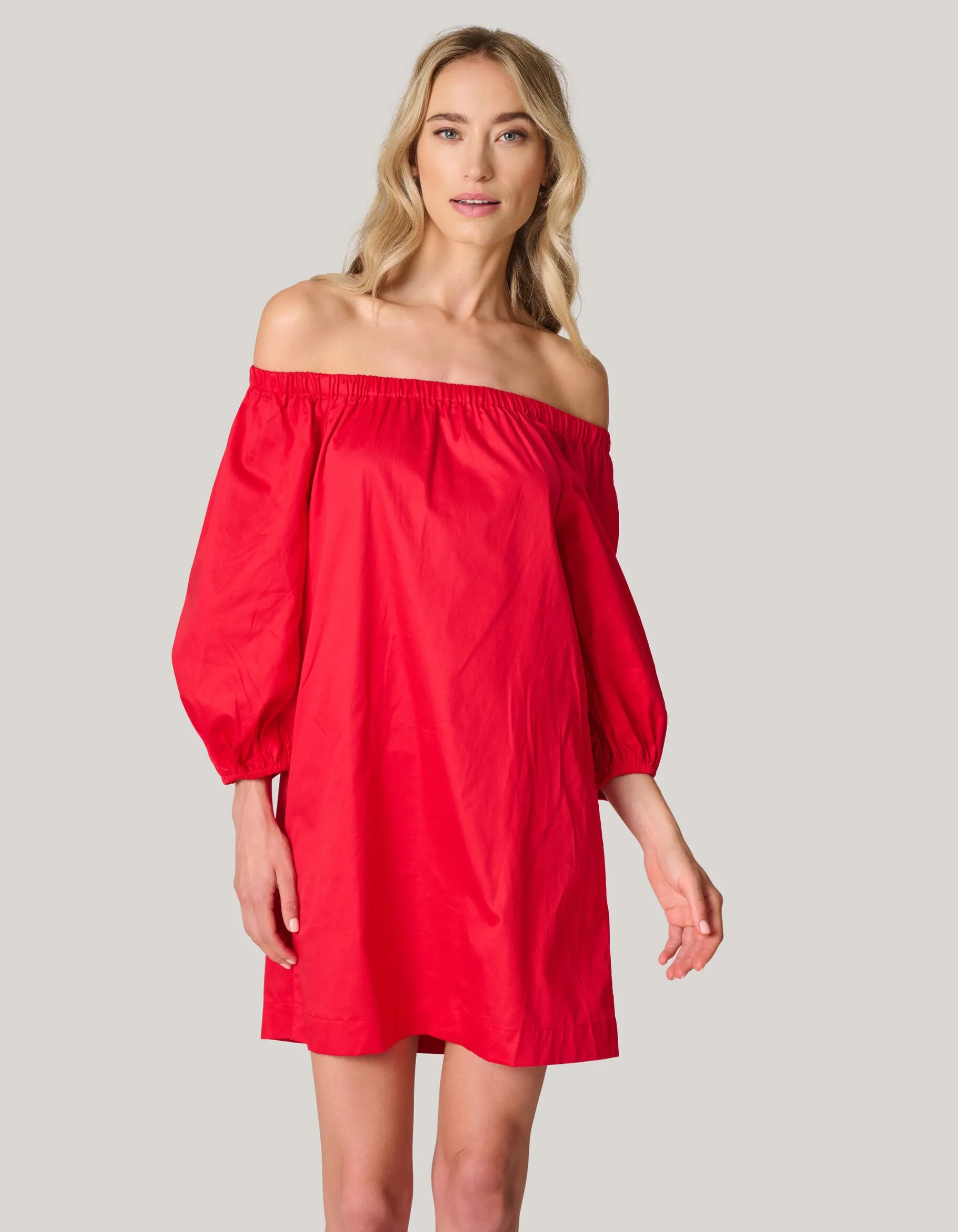 Shoeby Off Shoulder Jurk Rood<DAMES Jurken