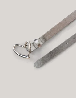 Shoeby Open Heart Riem Zilver<DAMES Riemen