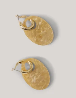 Shoeby Oval Oorbellen Goud<DAMES Sieraden