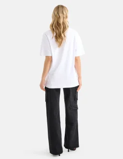 Shoeby Oversized Basic T-shirt Wit<DAMES T-Shirts