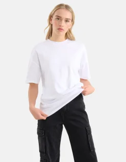 Shoeby Oversized Basic T-shirt Wit<DAMES T-Shirts