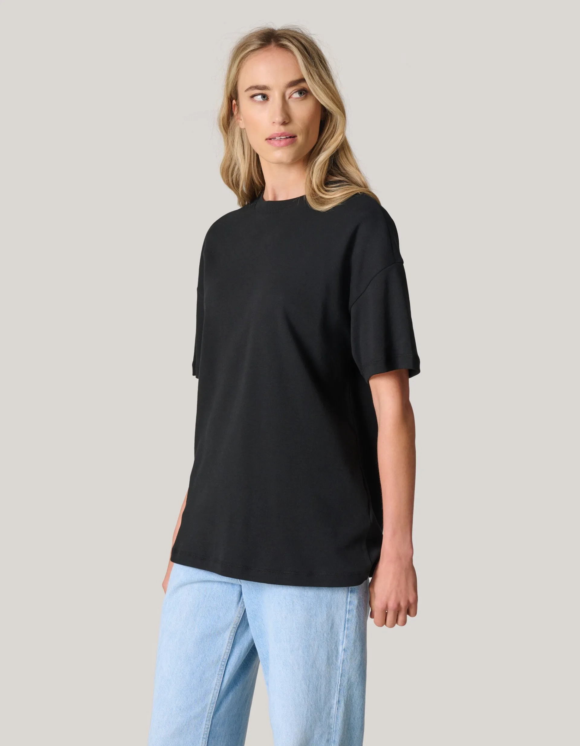 Shoeby Oversized Basic T-shirt Zwart<DAMES T-Shirts