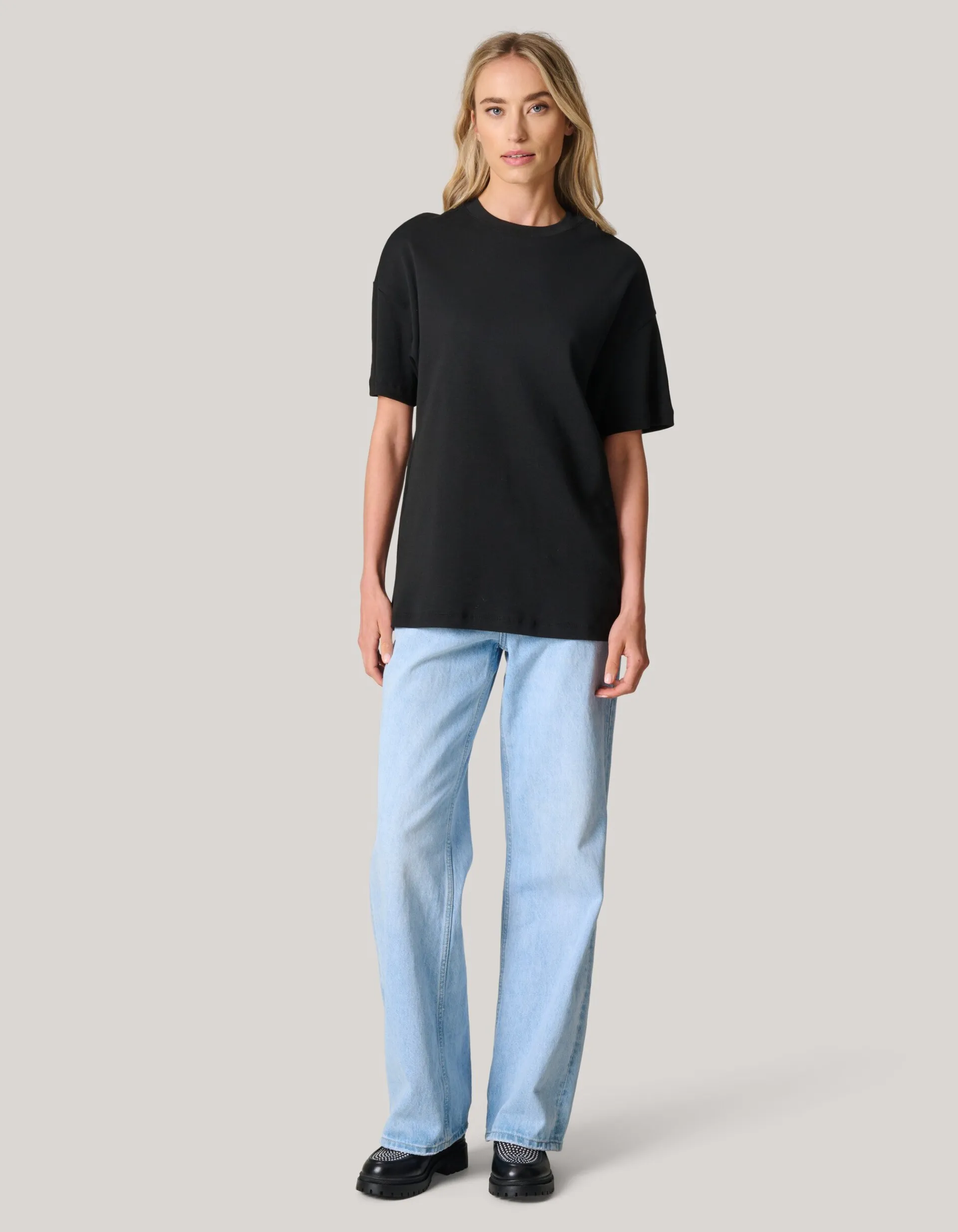 Shoeby Oversized Basic T-shirt Zwart<DAMES T-Shirts