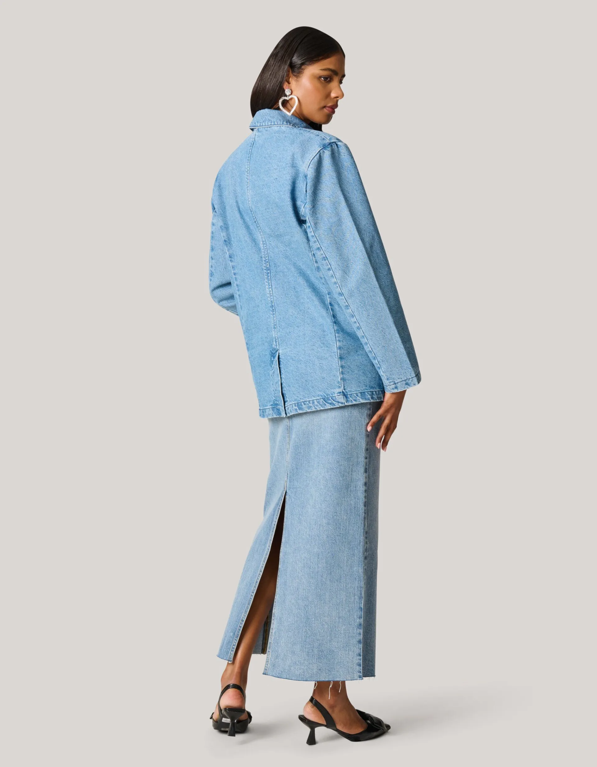 Shoeby Oversized Denim Blazer<DAMES Blazers