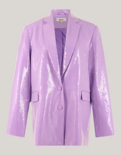 Shoeby Oversized Pailletten Blazer Lichtpaars By Lizzy<DAMES Blazers